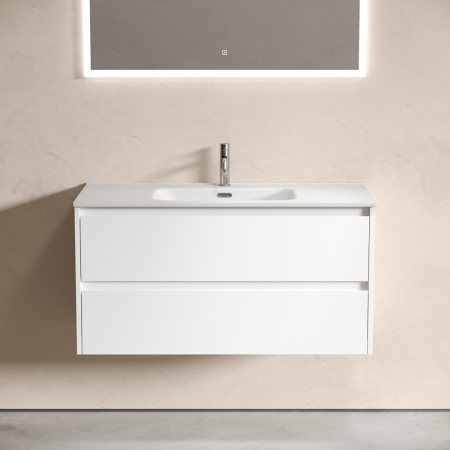 Тумба под раковину Sancos Libra LB100W 100х50 подвесная цвет белый